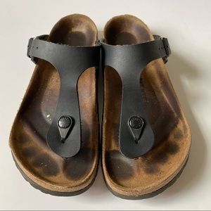 Birkenstock Gizeh Burko-Flor Black 38